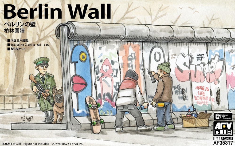  AFV Club Mur de Berlin (3 sections) 30 ans après la chute du mur de 