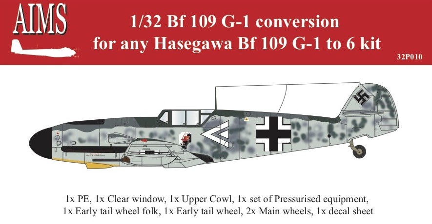  Aims Conversion Messerschmitt Bf-109G-1 (conçu pour être utilisé avec