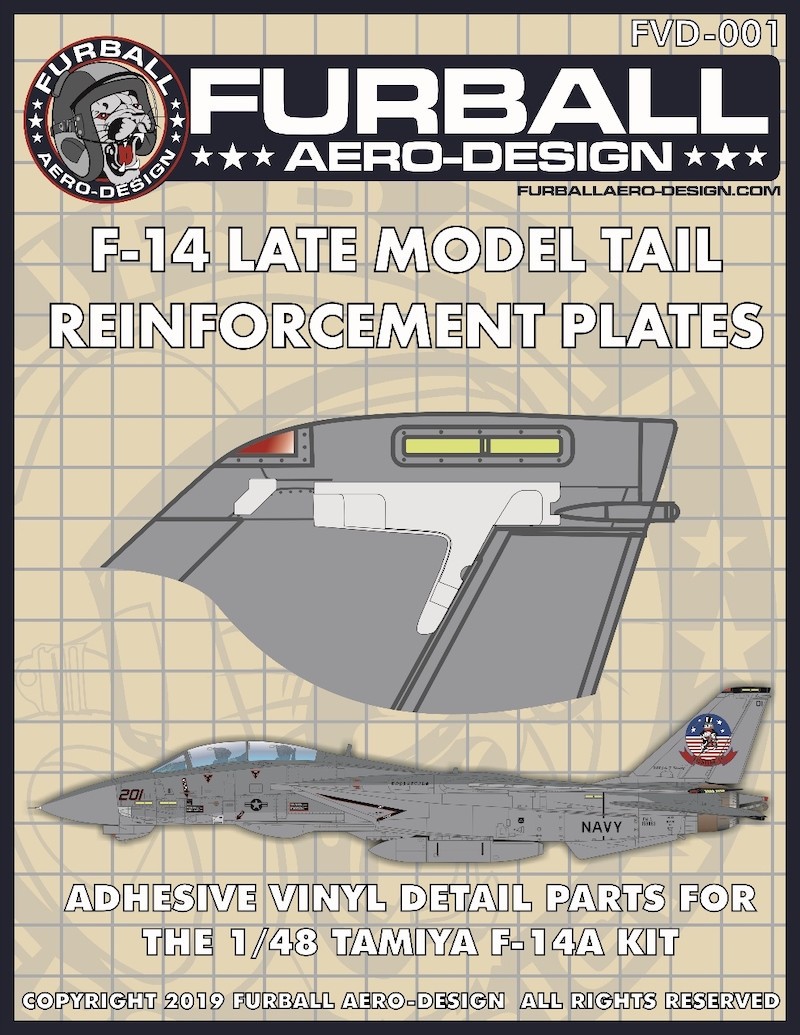  Furball Aero-Design Pièces en vinyle adhésif Grumman F-14A Tomcat (co