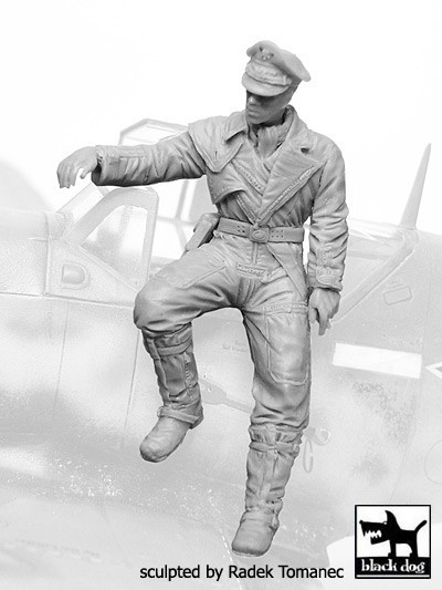 Figurines Black Dog Pilote de la Luftwaffe allemande N ° 6- 1/32 - Fig