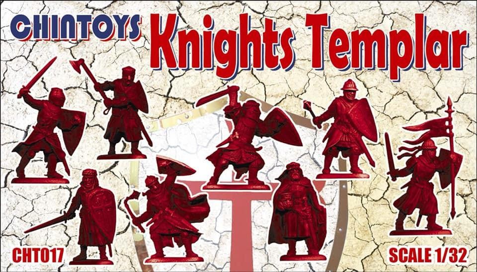 Figurines Chintoys Knights Templar (AUCUNE BOÎTE. C'EST DANS UN SAC EN