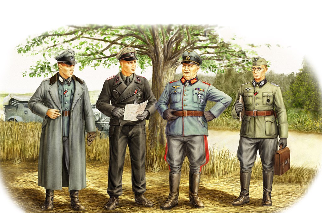 Figurines Hobby Boss Officiers allemands (Seconde guerre mondiale)- 1/