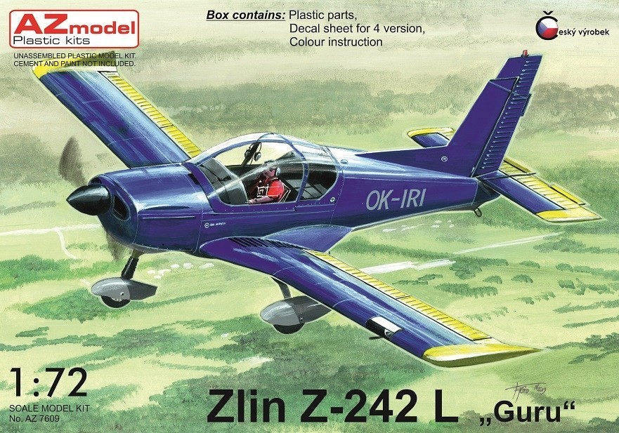 Maquette AZ Models Zlin Z-242L Guru-1/72 - Maquette d'avion