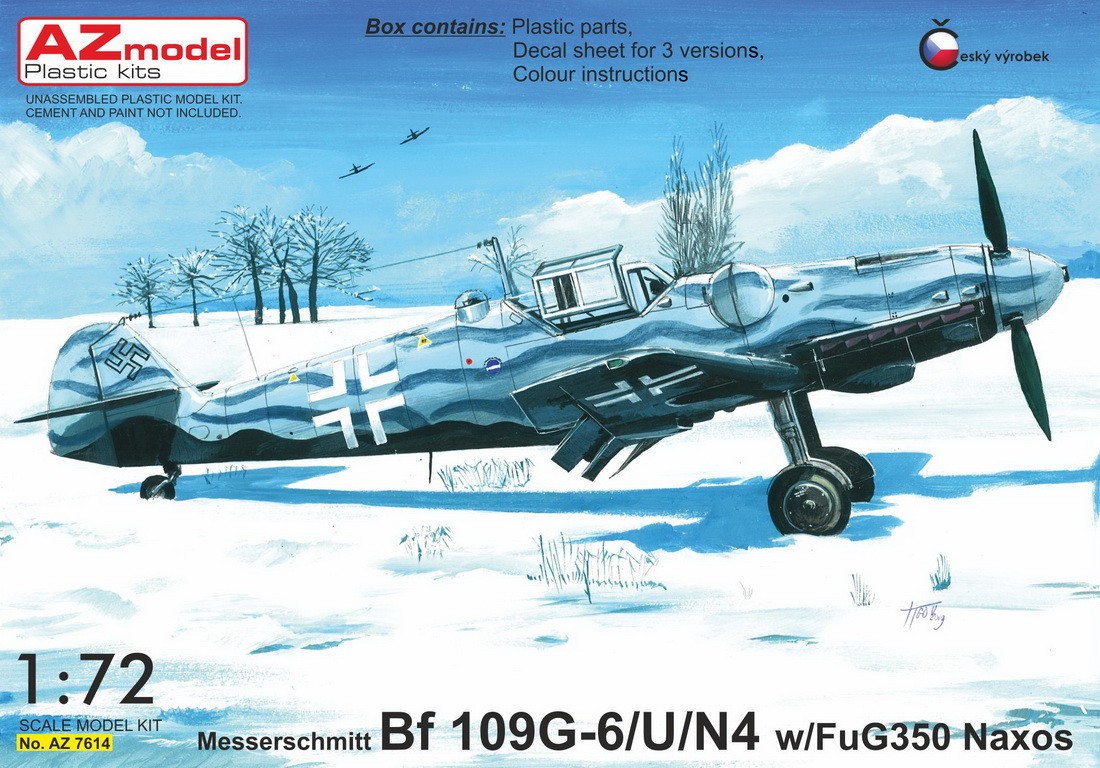 Maquette AZ Models Messerschmitt Bf-109G-6 / U / N4 avec FuG 350 Naxos