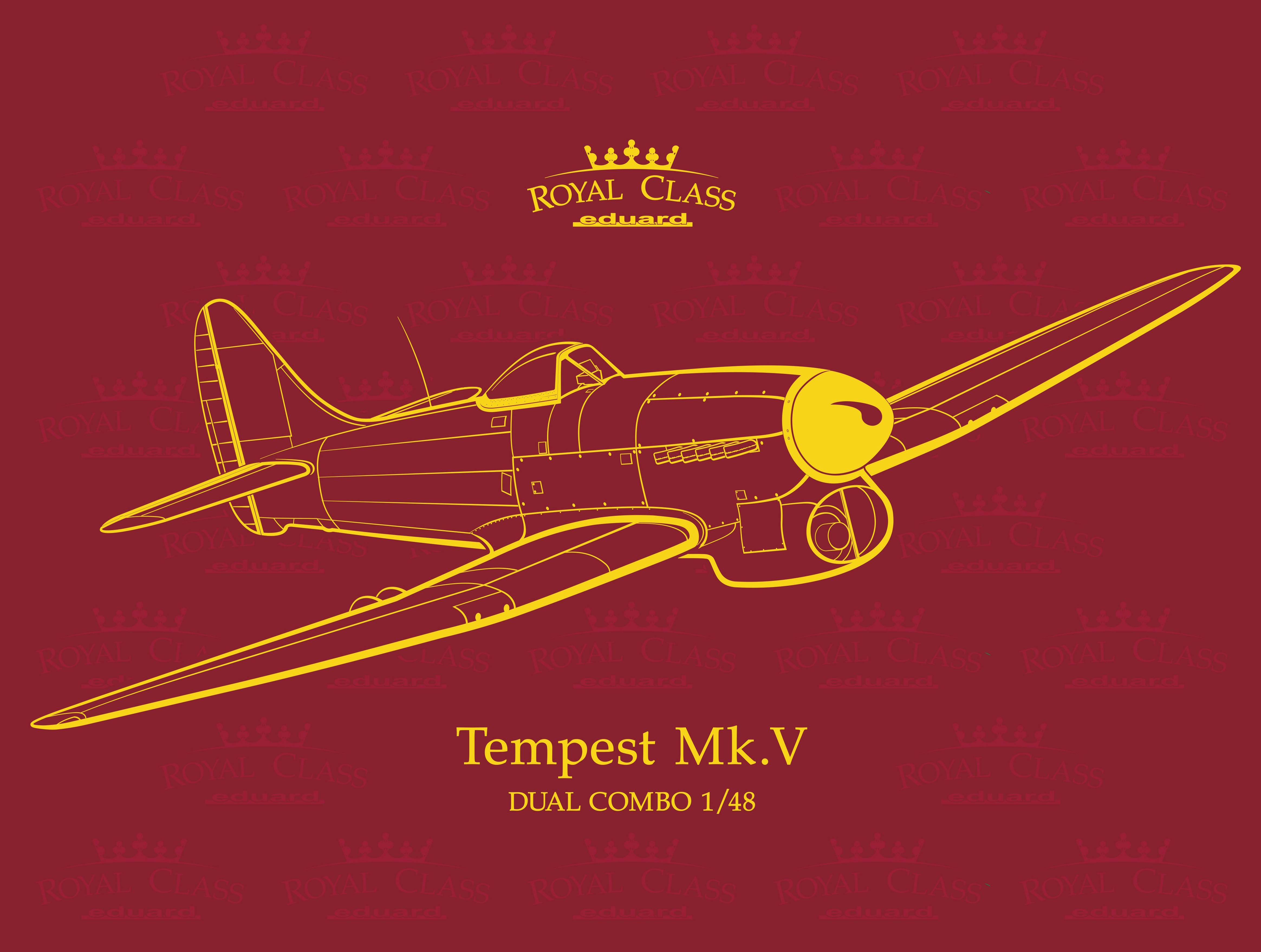 Maquette Eduard Hawker Tempest Mk.V Kit édition Royal Class de l'avion