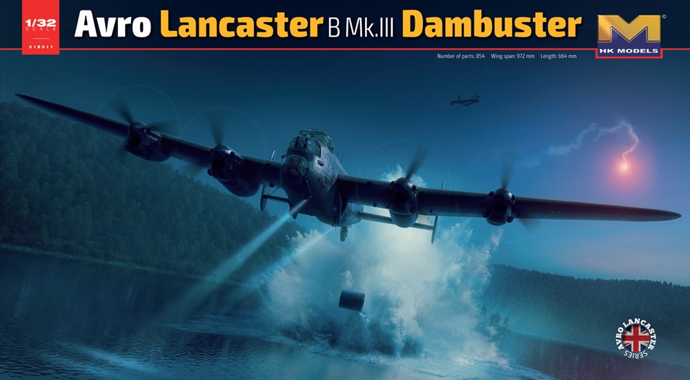 Maquette Hong Kong Models Avro Lancaster B Mk III Dambuster ED932 / AJ