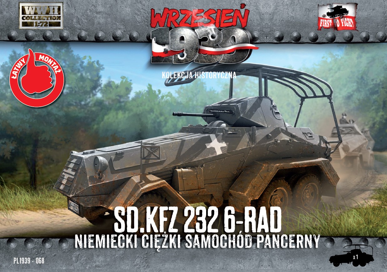 Maquette First To Fight Kits Sd.Kfz.232 6-Rad - Voiture blindée lourde