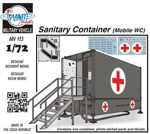  Planet Models Conteneur sanitaire (WC mobile)-1/72 - Accessoires