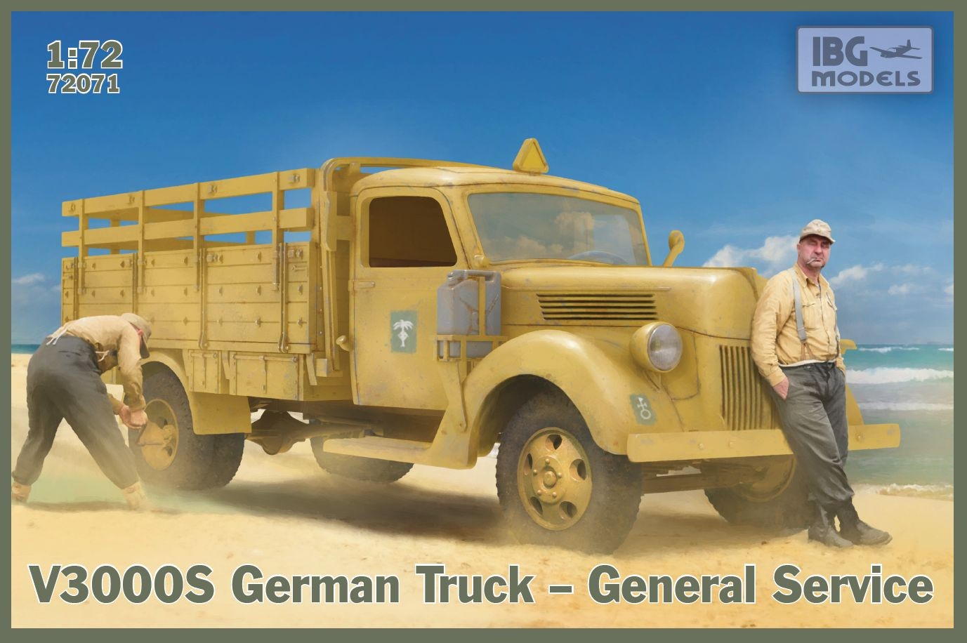 Maquette IBG V3000S Camion général allemand-1/72 - Maquette militaire