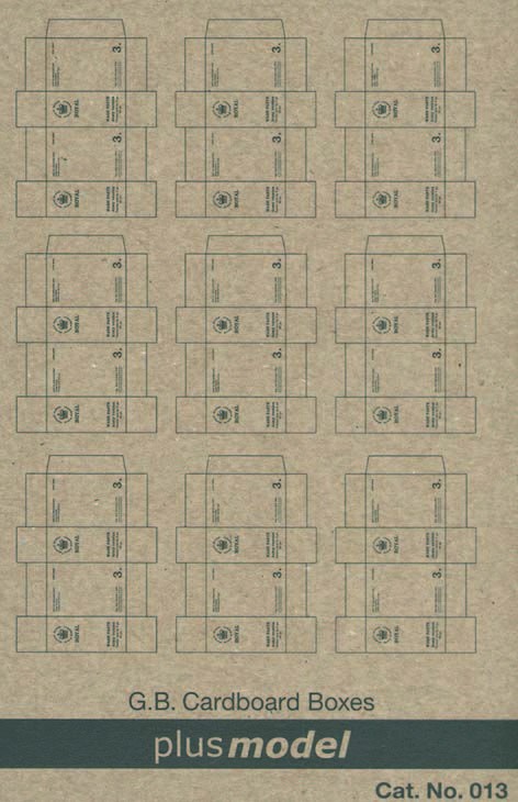  Plus Model GB Faltkartons WW II- 1/35 - Accessoires