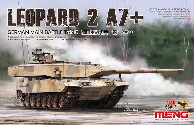Maquette Meng Model Leopard allemand 2A7 + MBT- 1/35 - Maquette milit