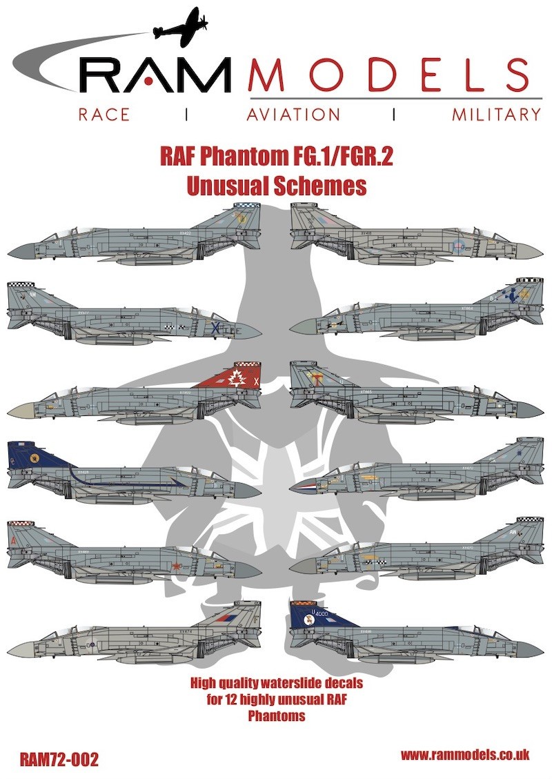  Ram Models Décal Régimes inhabituels FG.1 / FGR.2 de la RAF McDonnell