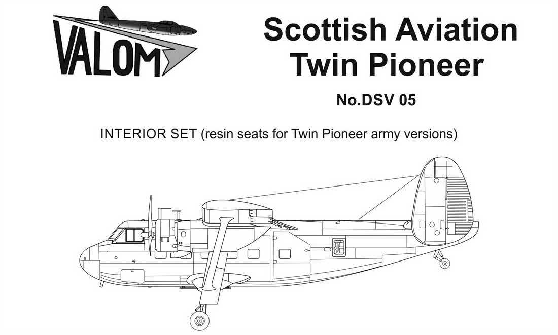  Valom Jeu de sièges en résine pour les versions Scottish Aviation Twi