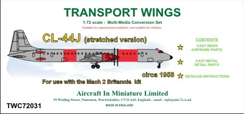  AIM - Transport Wings Ensemble de conversion Canadair CL-44J (version