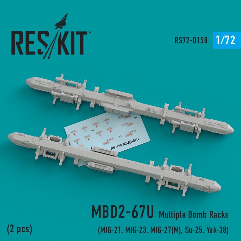  ResKit MBD2-67U (2 pcs) plusieurs racks de bombes (Mikoyan MiG-21, Mi