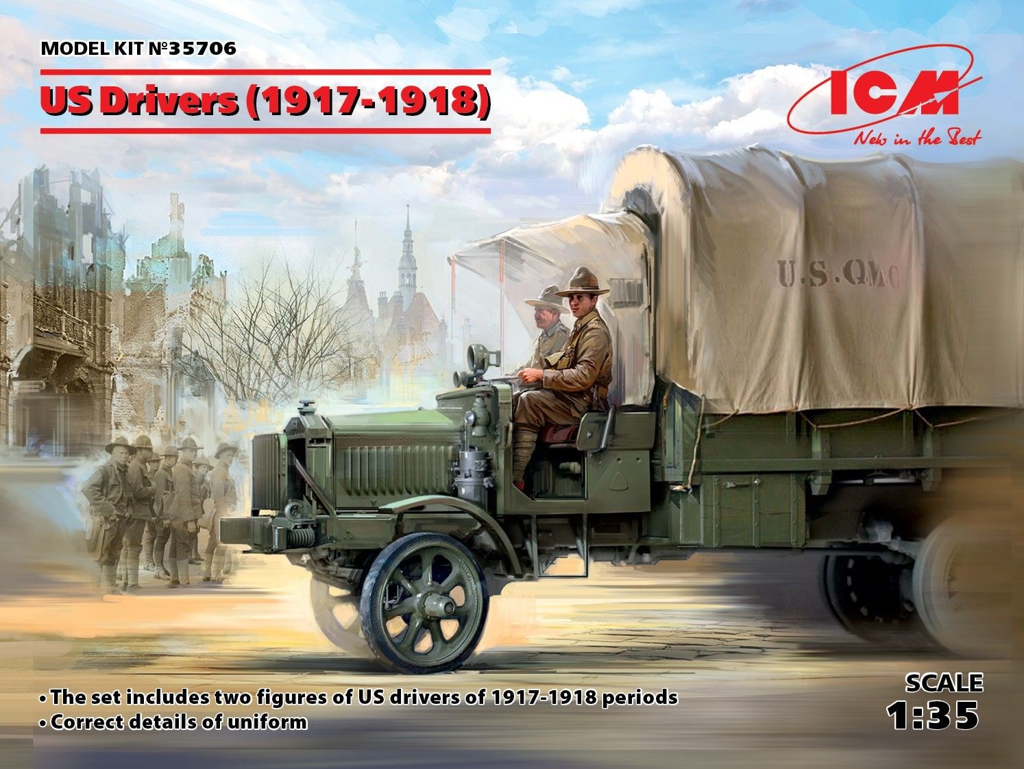 Figurines ICM US Drivers (1917-1918) (2 chiffres) (100% de nouveaux mo