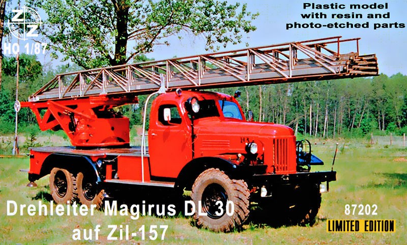 Maquette ZZ Modell Drehleiter Magirus DL30 au Zil-157 Edition Limitée-