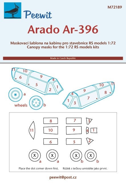  Peewit Arado Ar-396 (conçu pour être utilisé avec les kits de modèles
