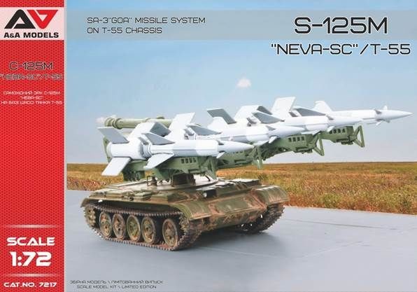 Maquette Modelsvit S-125M Système de missile SAA GOA Neva-SC / T-55 su