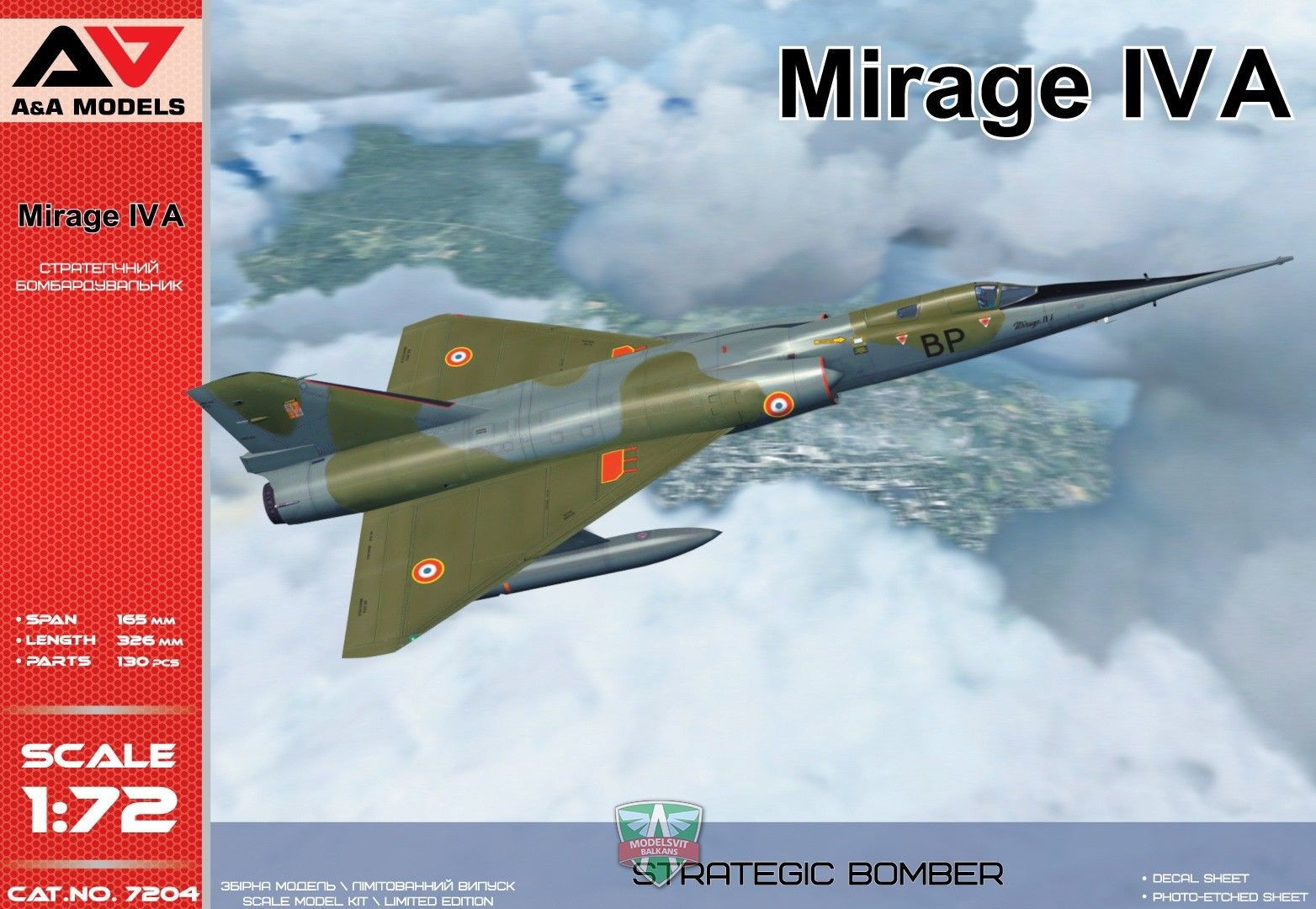 Maquette Modelsvit Mirage IV Un bombardier stratégique-1/72 - Maquette