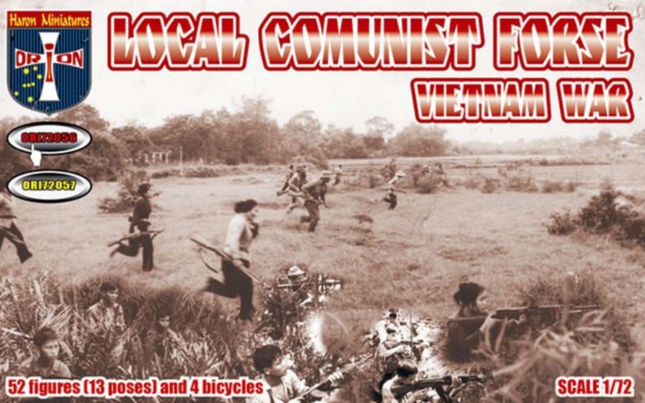 Figurines Orion Figures Force communiste locale guerre du Vietnam-1/72