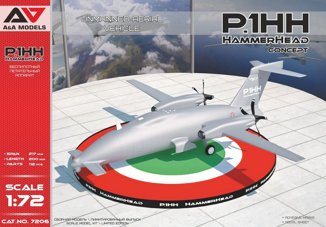 Maquette Modelsvit UAV P1.HH HammerHead (Concept)-1/72 - Maquette d'av