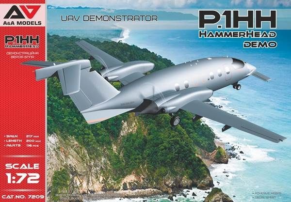 Maquette Modelsvit Démonstrateur d'UAV P.1HH Hammerhead Demo-1/72 - Ma
