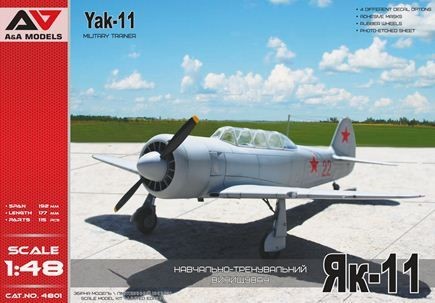 Maquette Modelsvit Yakovlev Yak-11 Entraîneur Militaire- 1/48 - Maque