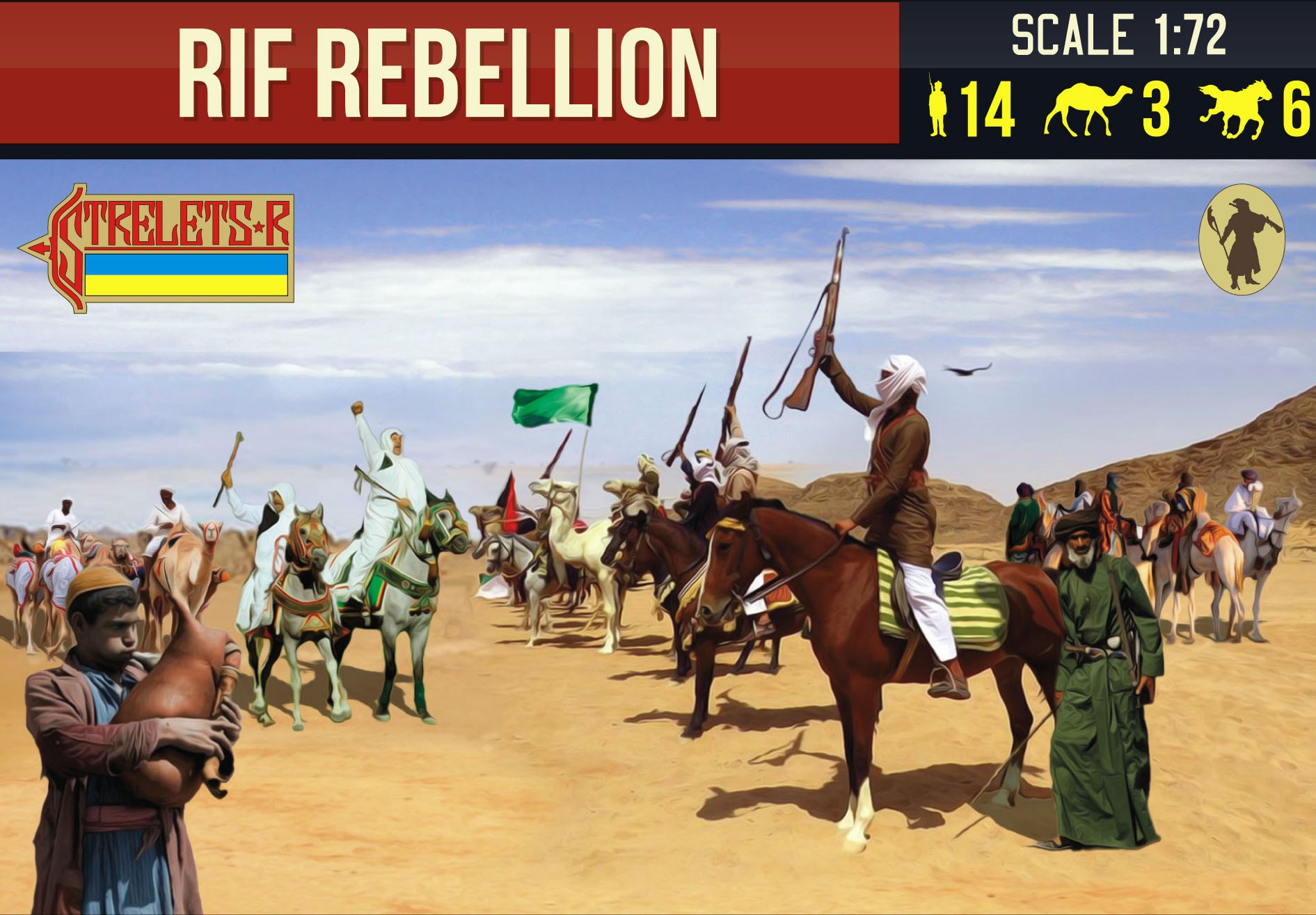 Figurines Strelets Rif Rebellion Rif Guerre-1/72 - Figurines
