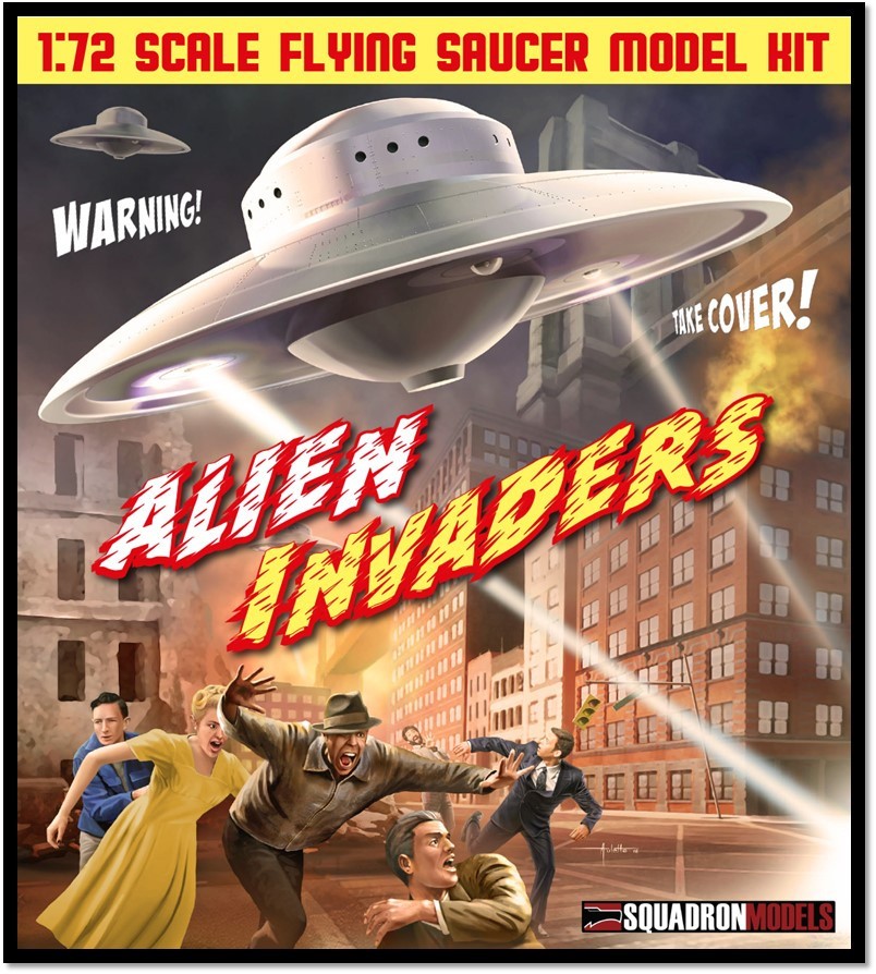 Maquette Squadron ALIEN INVADER UFO 1 / 72ème échelle. Quel meilleur m
