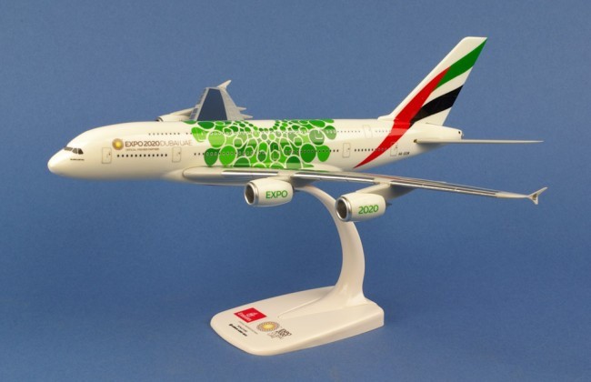 Miniature Herpa Wings Emirates Airbus A380 Expo 2020 Occasion livrée A