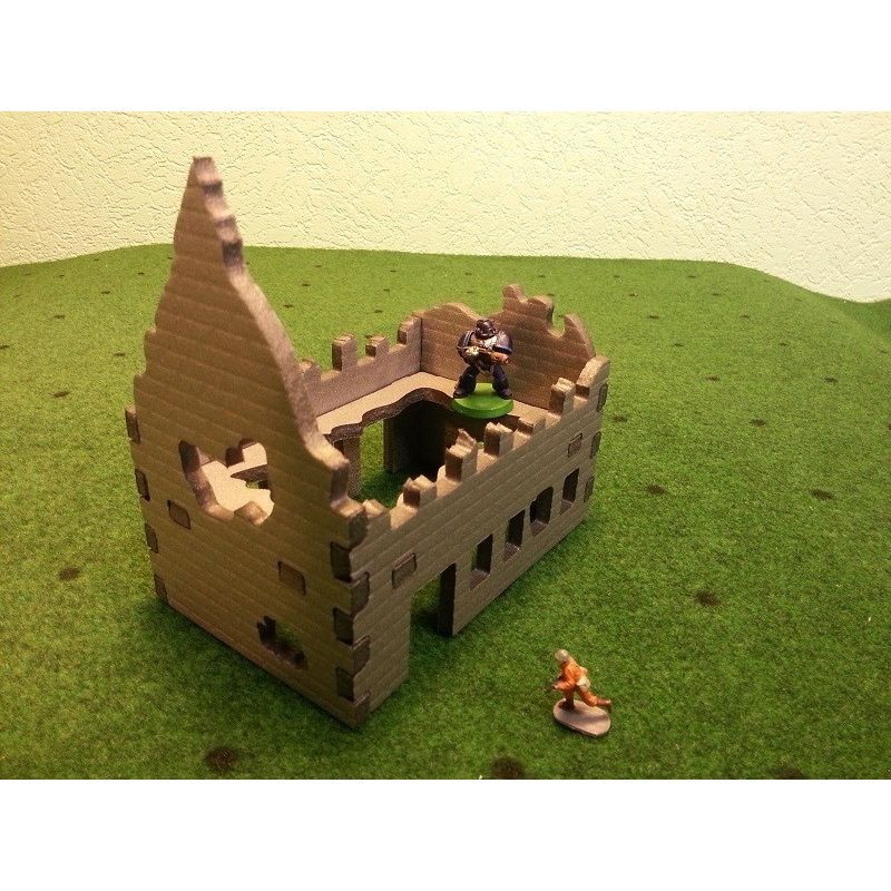  Comodel Immeuble En Ruine Avec Plancher Percé- - Maquette de bâtiment