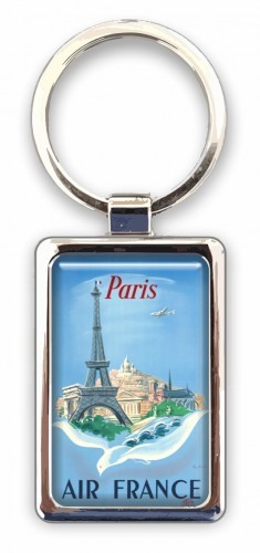  Air France Air France Paris Porte-clé en métal- - Badges, porte-clés,