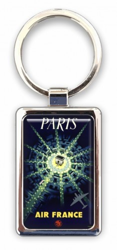  Air France Air France Paris (Etoile) Porte clé / métal- - Badges, por