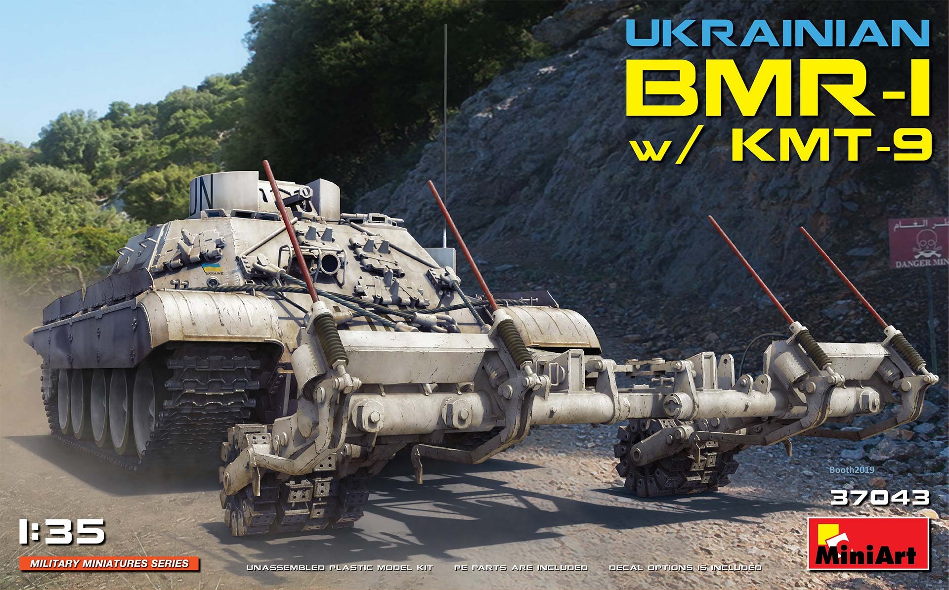 Maquette Mini Art Ukraine BMR-1 avec KMT-9 MODÈLE HAUTEMENT DETAILLE 