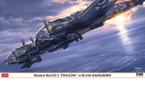 Maquette Hasegawa Heinkel He111Z-2 / Bv246 Hagerukorun-1/72 - Maquette