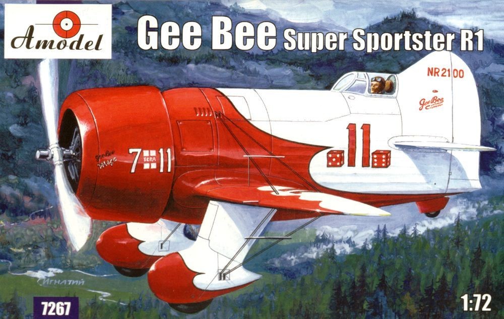 Maquette AModel Avion Gee Bee Super Sportster R1-1/72 - Maquette d'avi