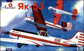 Maquette AModel Yakovlev Yak-53 monoplace sportive par intérim.-1/72 -