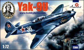 Maquette AModel Yakovlev Yak-9U chasseur soviétique-1/72 - Maquette d'