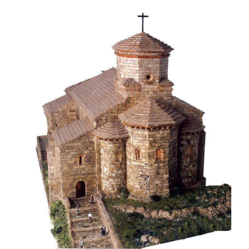  Block Cuit Eglise Saint Michel Aralar- - Maquette de bâtiment