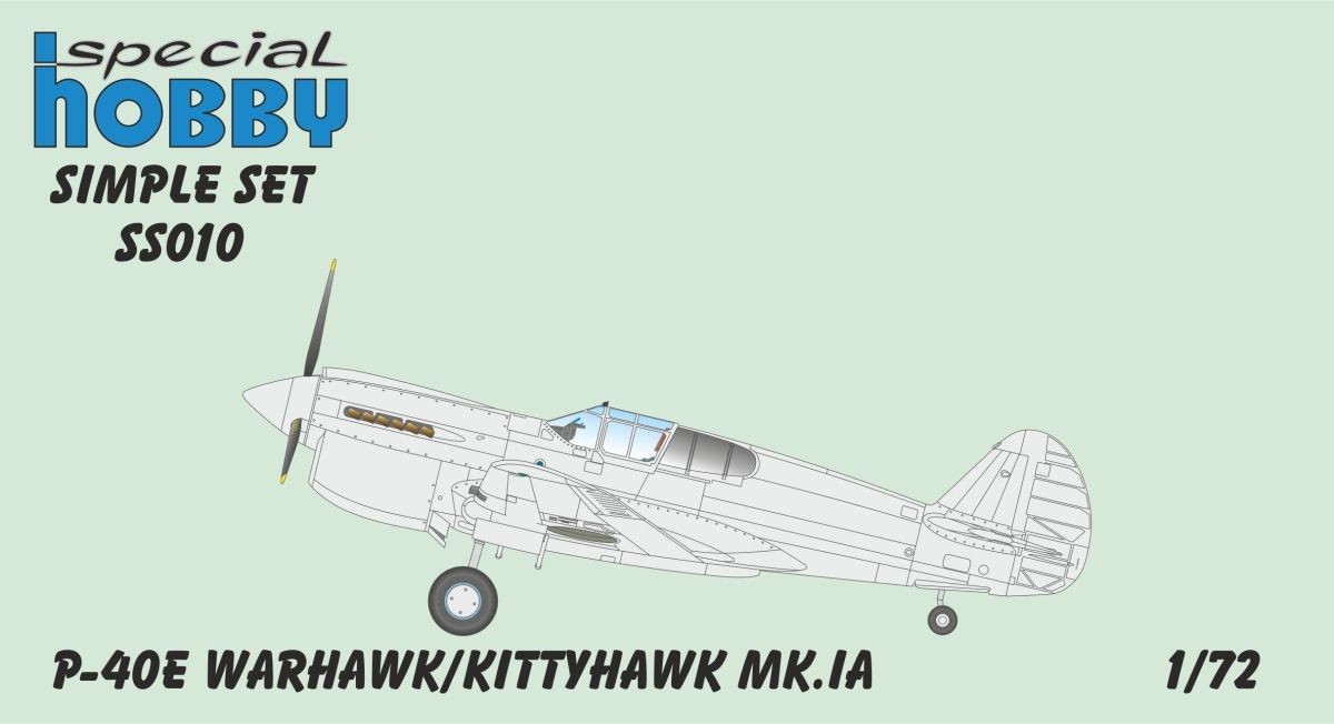 Maquette Special Hobby P-40E / Kittyhawk MK.IA Ensemble simple-1/72 - 
