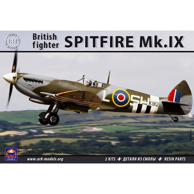 Maquette Ark Model Supermarine Spitfire Mk.Ix 1/48- 1/48 - Maquette d