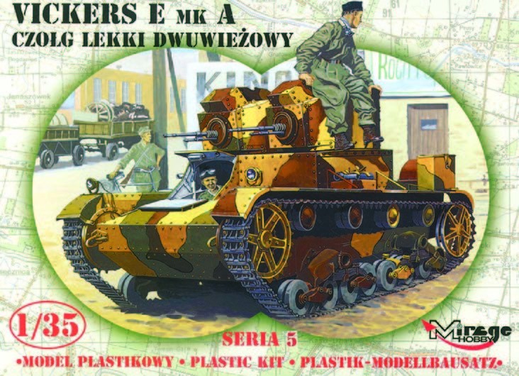 Maquette MIRAGE HOBBY Leichter Panzer Vickers E Mk Une édition limitée