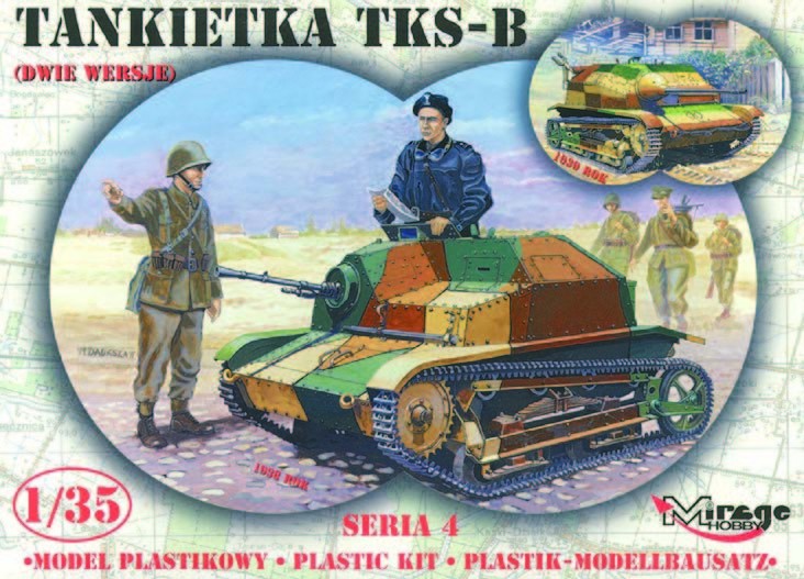 Maquette MIRAGE HOBBY Tankette TKS-B- 1/35 - Maquettes