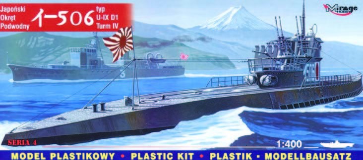 Maquette MIRAGE HOBBY Japanisches U-Boot I-506 - IX D1- 1/400 - Maque
