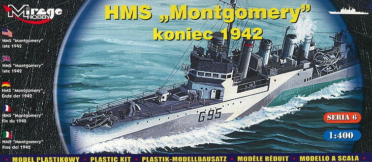 Maquette MIRAGE HOBBY HMS 'Montgomery' fin 1942- 1/400 - Maquettes