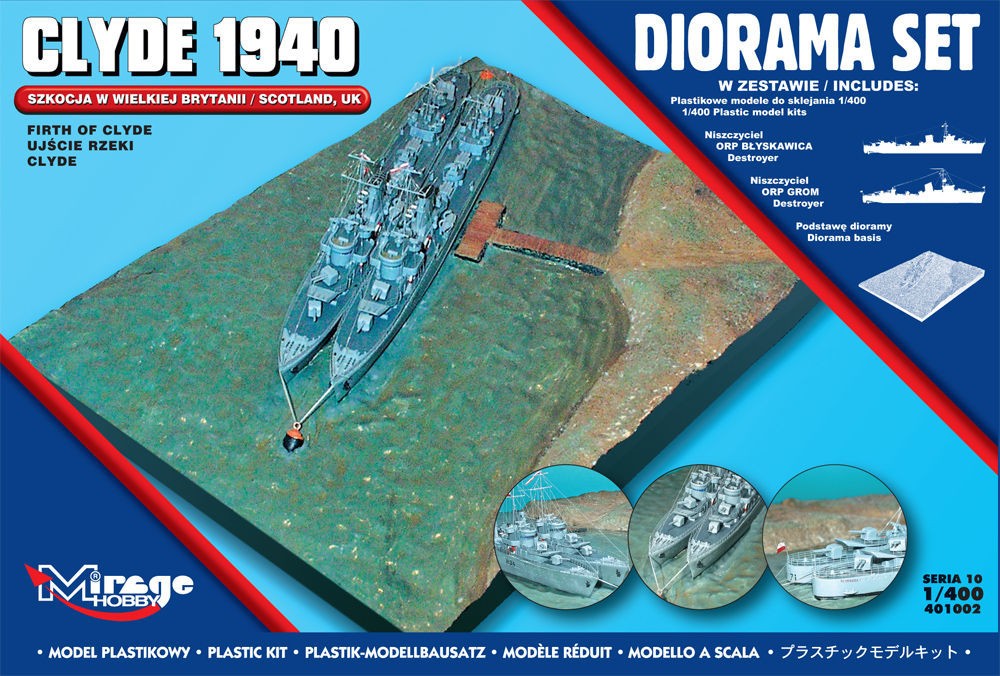 Maquette MIRAGE HOBBY Clyde 1940 Diorama Set (Ecosse, Firth of Clyde)-