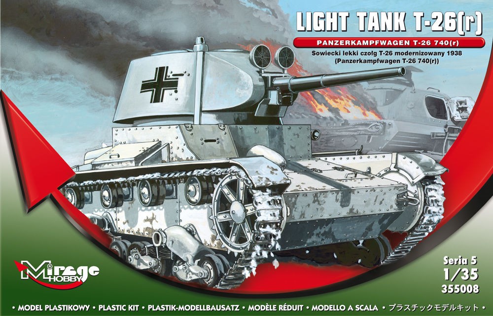 Maquette MIRAGE HOBBY Réservoir léger T-26 (r) Panzerkampfwagen T-26 7