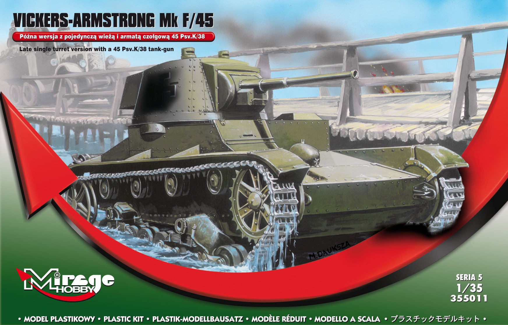 Maquette MIRAGE HOBBY Vickers-Armstrong Mk F / 45- 1/35 - Maquettes