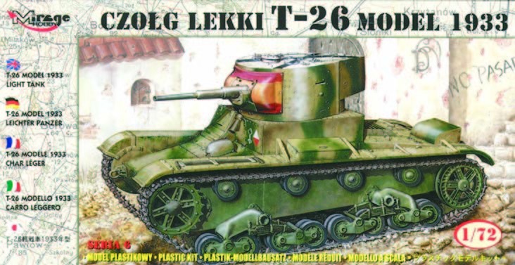 Maquette MIRAGE HOBBY Leichter Panzer T-26 1933-1/72 - Maquettes